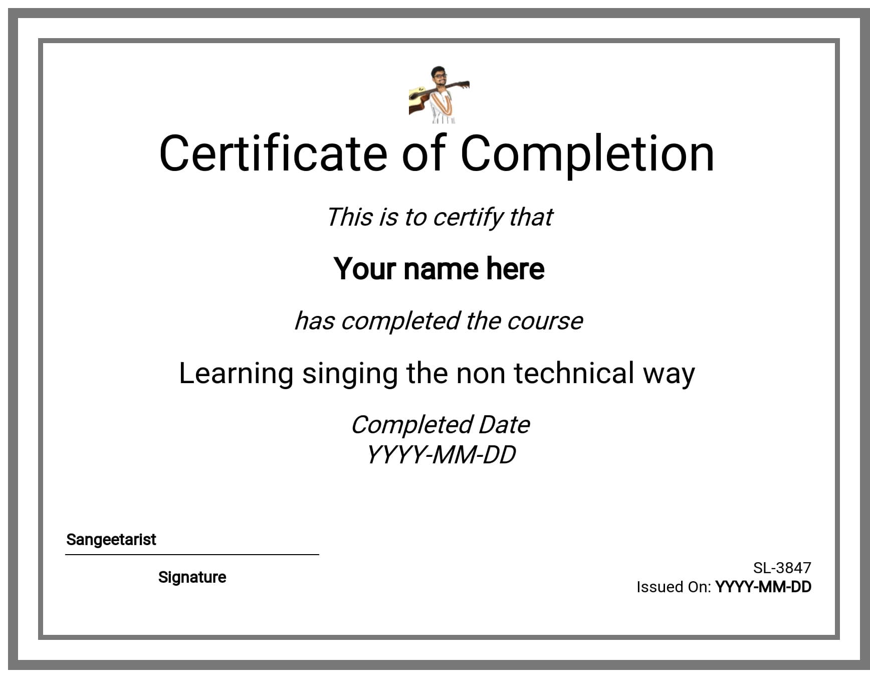 Course Certificate